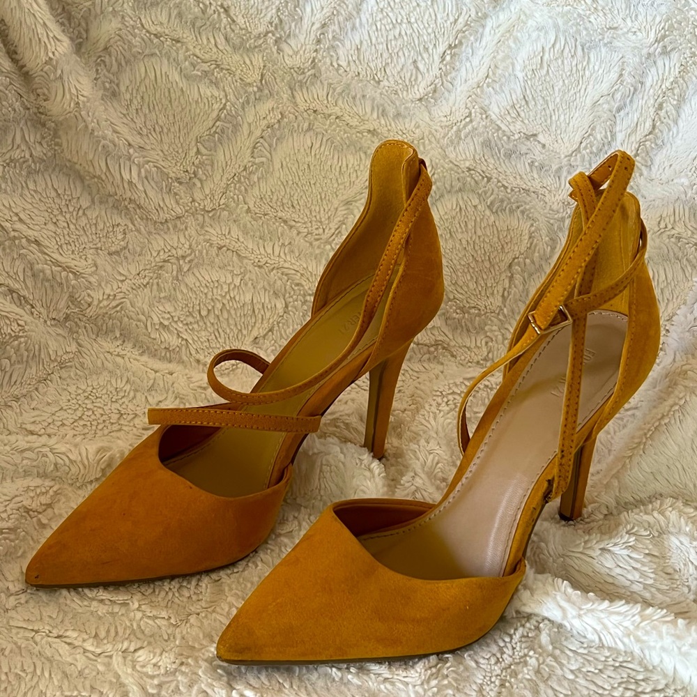 ( X shape strap ) heels great for Fall